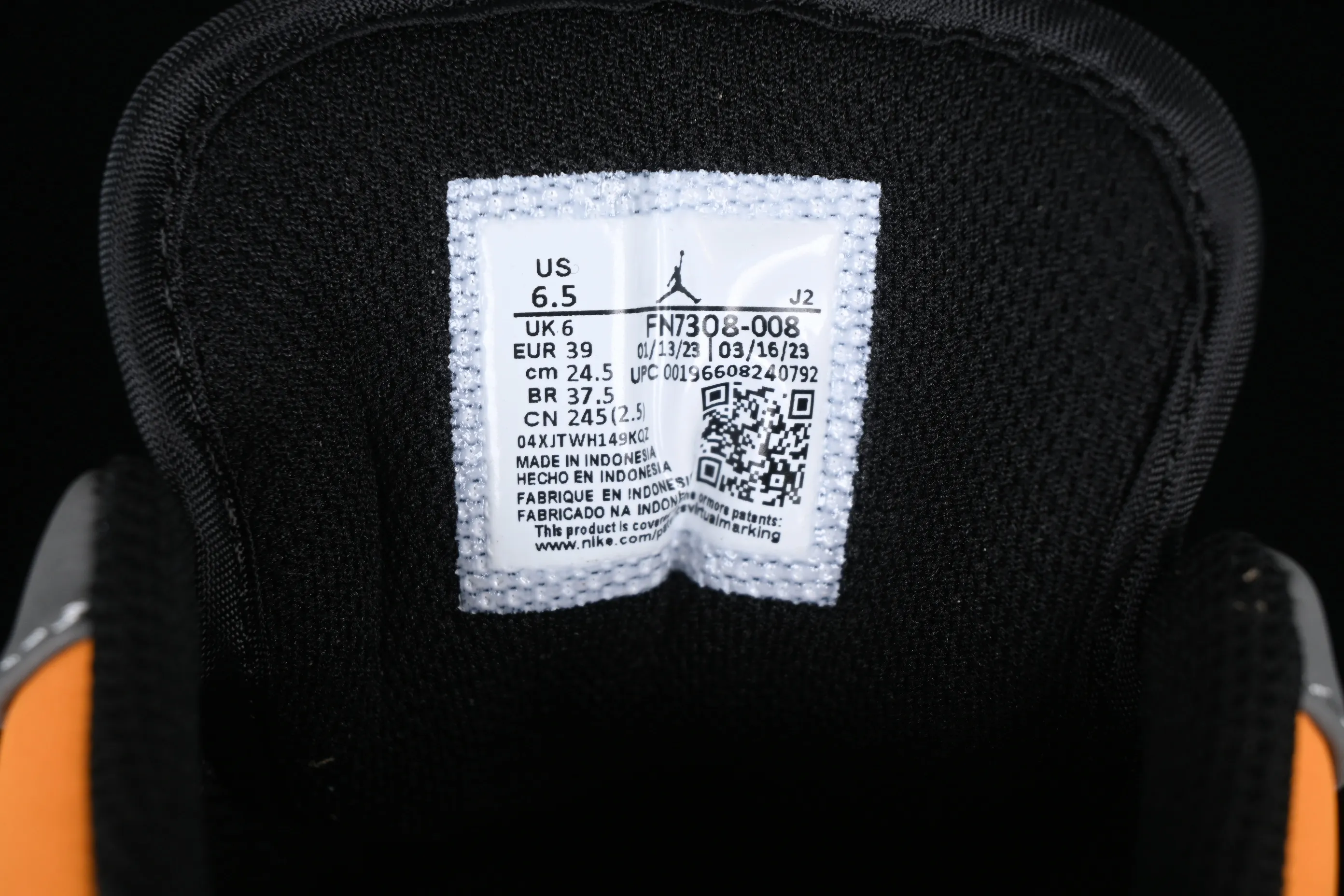 All categories Air Jordan Jordan series basketball shoes Air Jordan 1 Low Z version Air Jordan 1 Low "Black Orange" AJ1 Joe 1 light stone black and yellow FN7308-008